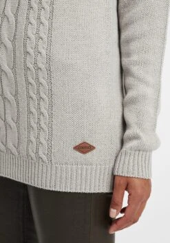 OXMO Kapuzenpullover Strickpullover Cable Frauen Grau -OXMO Verkaufs-Shop bf41e131c6e2429714c7b9da615728f8