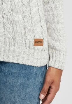 OXMO Basic Pullover Strickpullover Phia Frauen Grau -OXMO Verkaufs-Shop c03baf9a281b1147f9840e84b304db0c