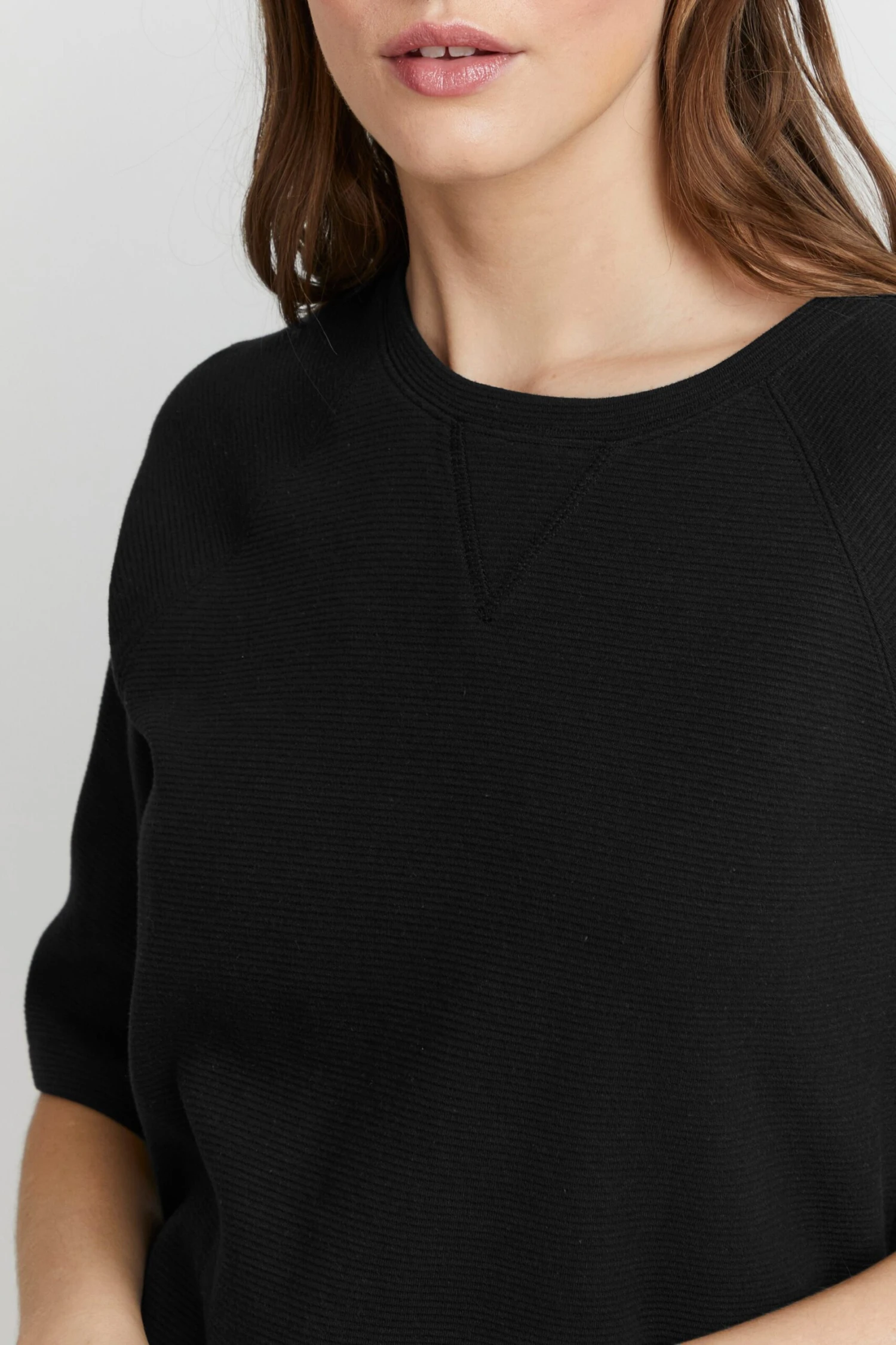 OXMO Pullover Rundhalspullover JONNE Frauen Schwarz 5 OXMO Pullover Rundhalspullover JONNE Frauen Schwarz – Bild 5