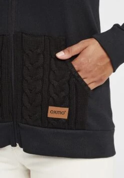 OXMO Sweatjacken Kapuzensweatjacke Matilda Frauen Schwarz -OXMO Verkaufs-Shop c13f62875d2ee6f8bf016094717be8ce