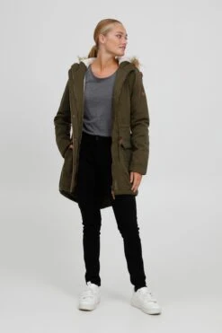 OXMO Jacken Parka ANNA Frauen Dunkelgrün -OXMO Verkaufs-Shop c1ea5c9a1b7281995bffbe61d8c80762