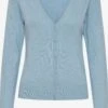 OXMO Strickjacken Strickjacke Oxhelene Frauen Pastellblau