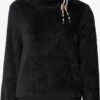 OXMO Pullover Fleecepullover ANNIKI Frauen Schwarz