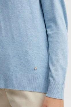 OXMO Feinstrickpullover Pullover Frauen Pastellblau -OXMO Verkaufs-Shop c337d3429c78b7c0d164d9f0c42c96d0