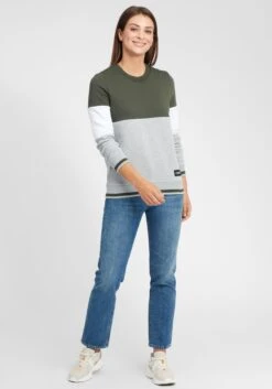 OXMO Sweatshirts Sweatshirt Omaya Frauen Grün -OXMO Verkaufs-Shop c5d7fd5e255db6a4dc0fc60792c76901