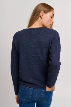 OXMO Pullover Strickpullover "HANNA" Frauen Blaumeliert -OXMO Verkaufs-Shop c7bdd37ff83765633fbd4c9b140952bd