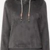 OXMO Kapuzenpullover Hoodie ANNIKEN Frauen Grau / Dunkelgrau