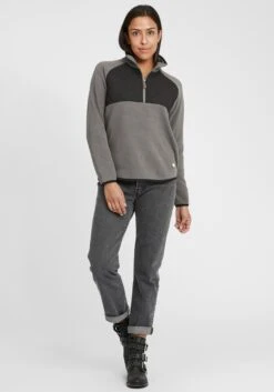 OXMO Übergangsjacken Sweatshirt Malita Frauen Grau / Dunkelgrau -OXMO Verkaufs-Shop cbe3fcdca21c1c9685b0381fe6892277