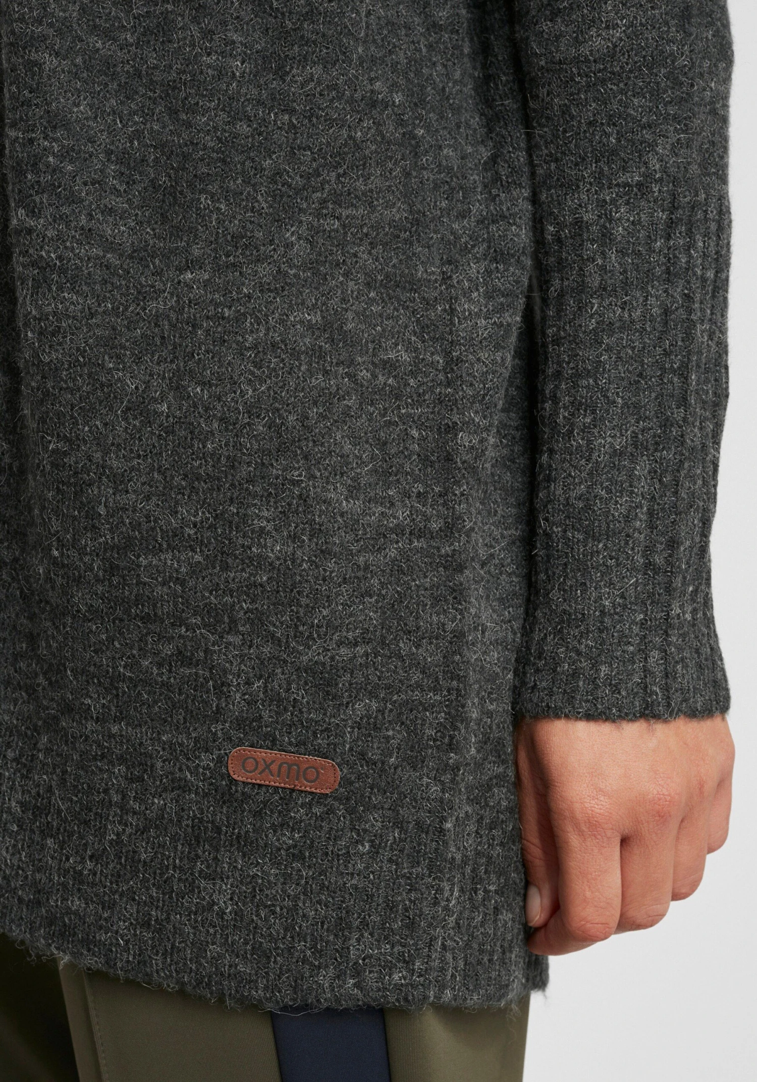 OXMO Strickjacken Strickjacke Gisele Frauen Grau 6 OXMO Strickjacken Strickjacke Gisele Frauen Grau – Bild 6