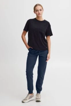 OXMO Stoffhosen Tapered Hose Oxodette Frauen Indigo -OXMO Verkaufs-Shop cd657cb479643e09c86be1b2a41ff638