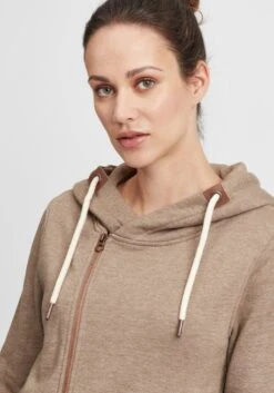 OXMO Sweatjacken Sweatjacke Vicky Frauen Beige / Braun -OXMO Verkaufs-Shop cdff0b0d51a4731a181be1ade000b5a7