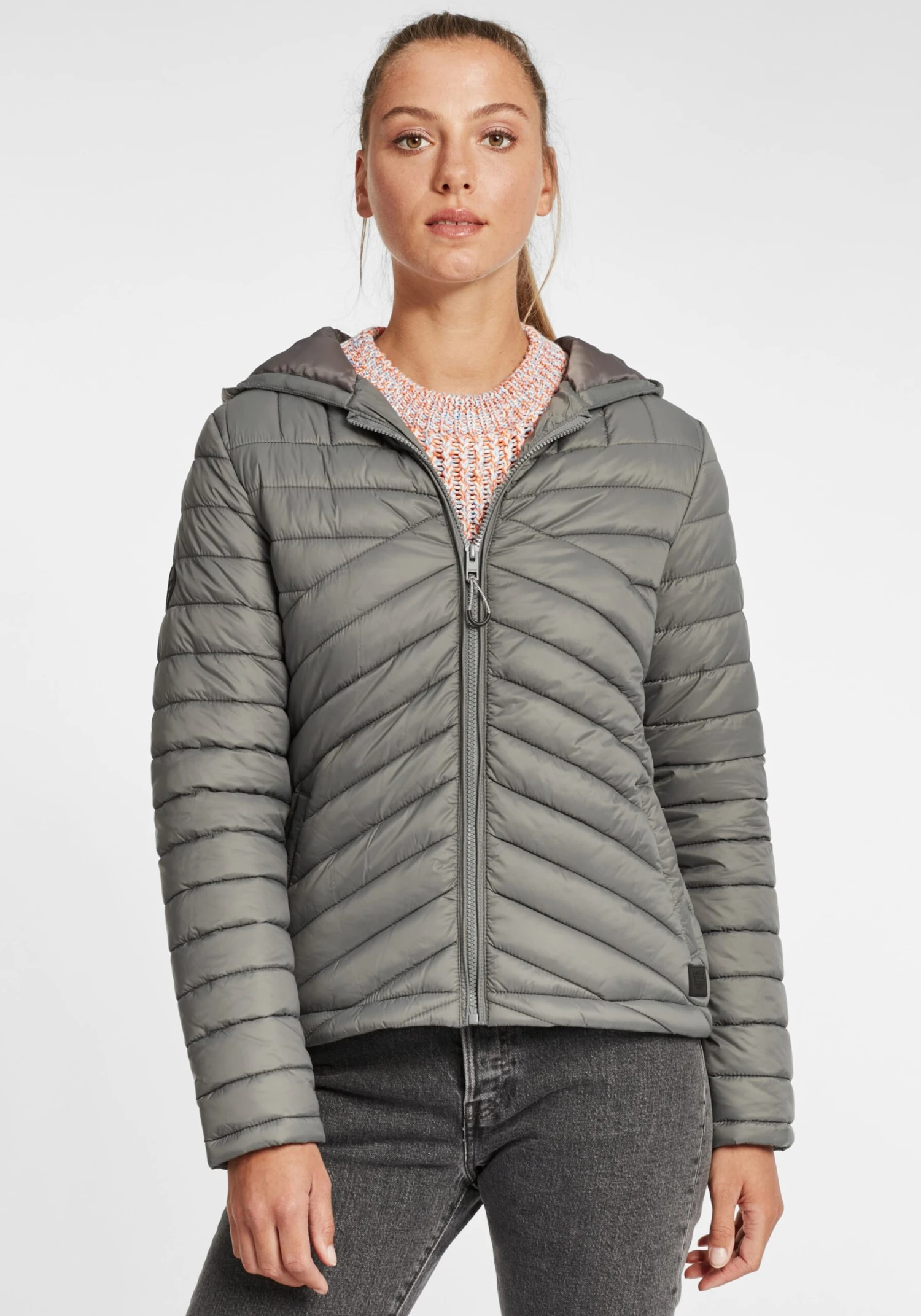 OXMO Übergangsjacken Steppjacke QuelIa Frauen Grau 2 OXMO Übergangsjacken Steppjacke QuelIa Frauen Grau – Bild 2