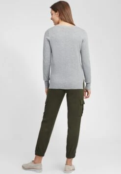 OXMO Basic Pullover Pullover Winova Frauen Grau -OXMO Verkaufs-Shop ce6ac844127541709aeff8d67c02fdb3