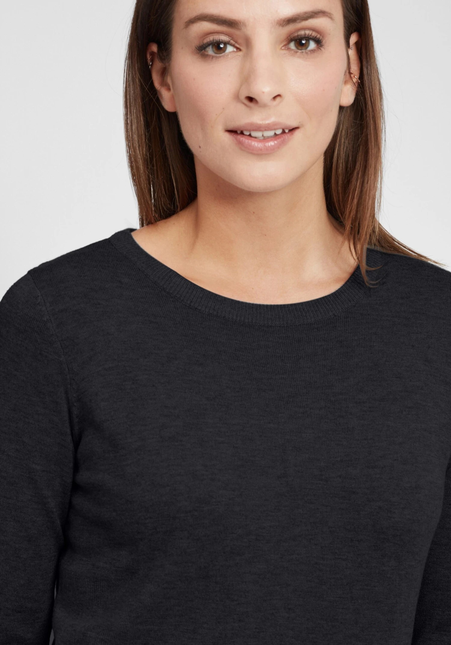 OXMO Basic Pullover Pullover Winova Frauen Dunkelblau 5 OXMO Basic Pullover Pullover Winova Frauen Dunkelblau – Bild 5