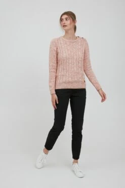 OXMO Basic Pullover Strickpullover Phia Frauen Rosa -OXMO Verkaufs-Shop cfc1117c1162805ffc820e86e111309e