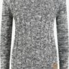 OXMO Feinstrickpullover Strickpullover Phia Frauen Blau