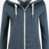 OXMO Sweatjacken Sweatjacke Binja Frauen Blau