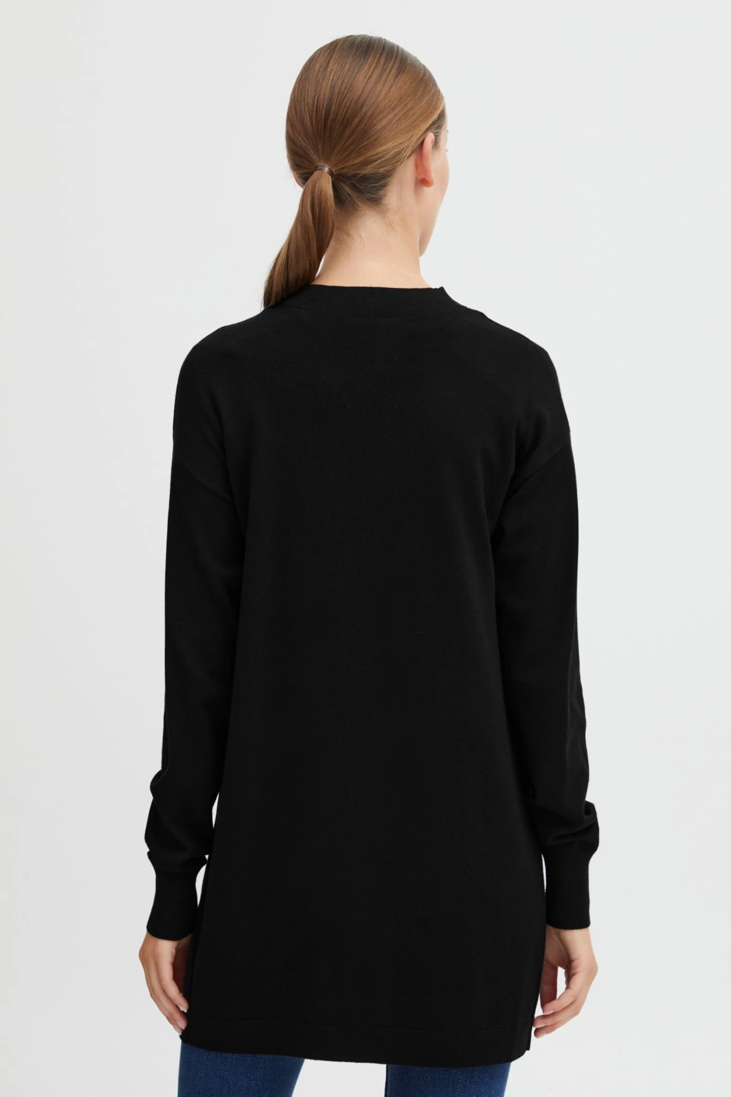 OXMO Strickjacken Strickjacke Oxkat Frauen Schwarz 3 OXMO Strickjacken Strickjacke Oxkat Frauen Schwarz – Bild 3