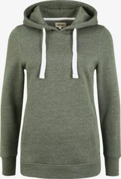 OXMO Kapuzenpullover Hoodie Olive Frauen Grün