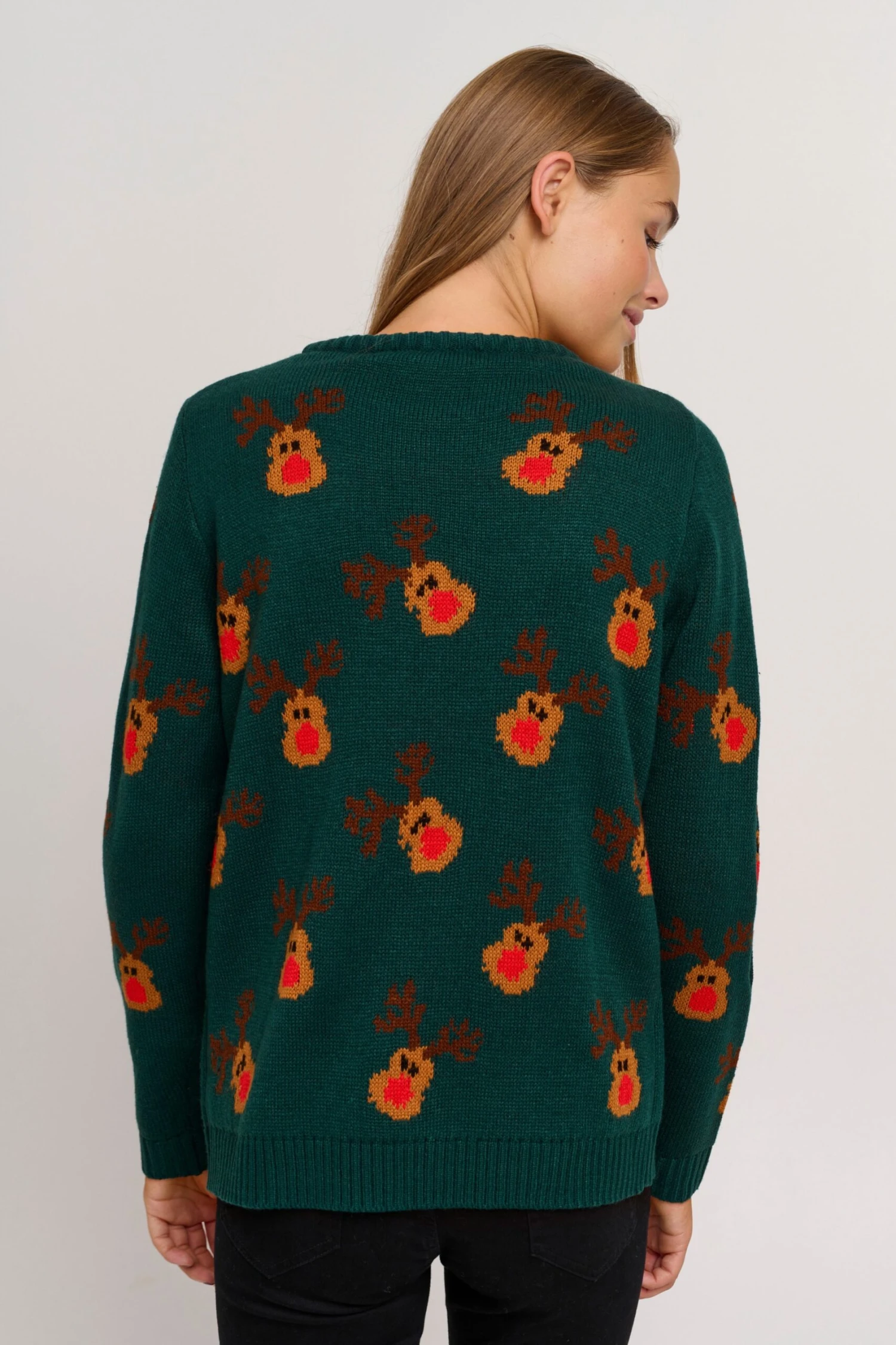 OXMO Pullover Strickpullover Christel Frauen Grün 4 OXMO Pullover Strickpullover Christel Frauen Grün – Bild 4