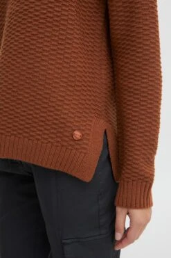 OXMO Feinstrickpullover Strickpullover Milla Frauen Braun -OXMO Verkaufs-Shop d36a0960f414121b01b955e6d8959c9d