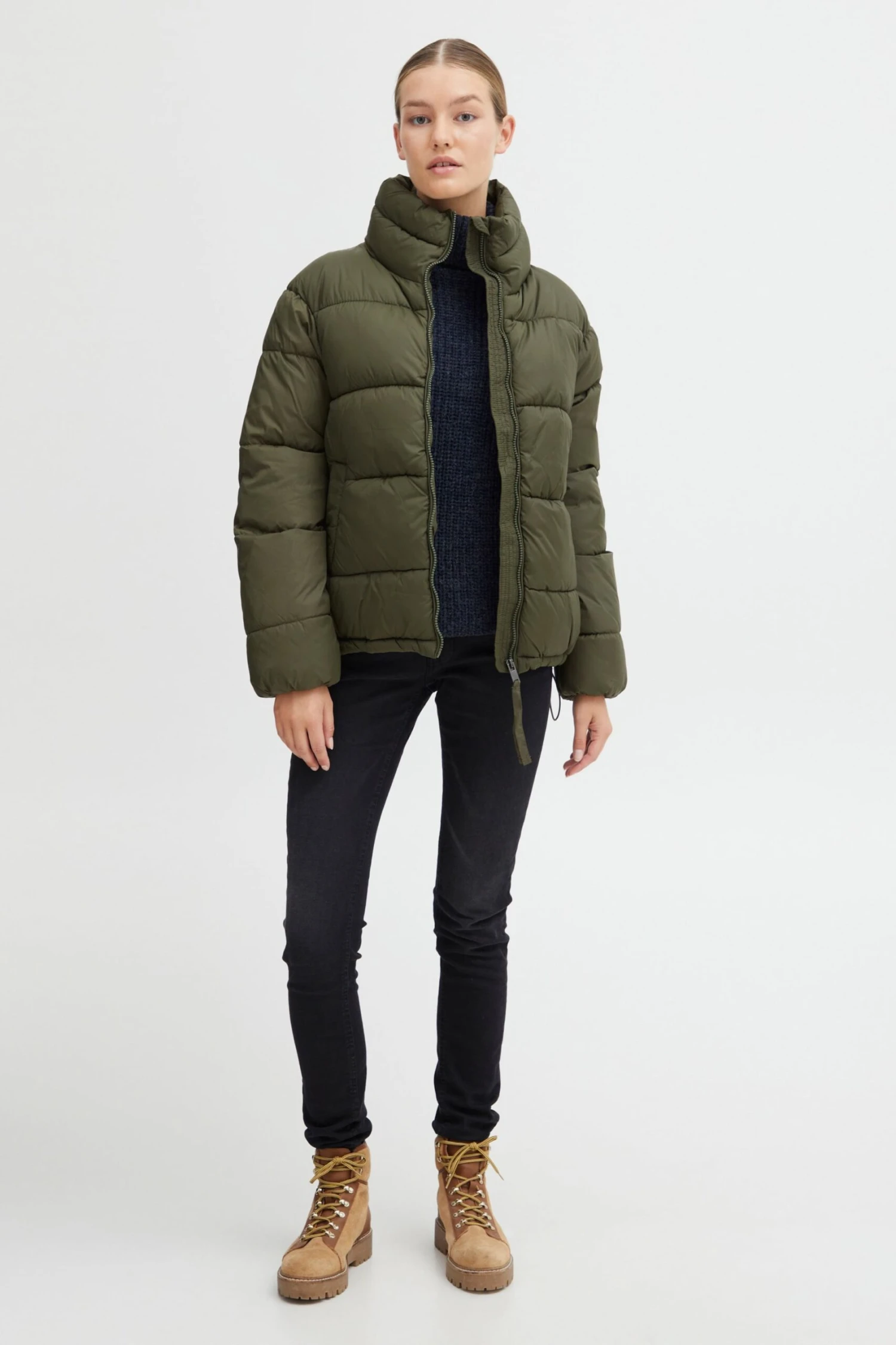 OXMO Winterjacken Winterjacke Bodila Frauen Grün 4 OXMO Winterjacken Winterjacke Bodila Frauen Grün – Bild 4