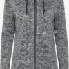 OXMO Outdoorjacken Fleecejacke Kaira Frauen Dunkelgrau