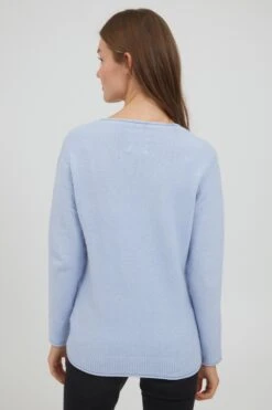 OXMO Feinstrickpullover Pullover Frauen Hellblau 8 OXMO Feinstrickpullover Pullover Frauen Hellblau -OXMO Verkaufs-Shop d5b756ec4ddafce5f685859e00e0fa71