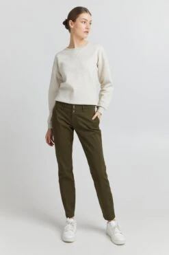 OXMO Chinos Regular Chinohose Pilar Frauen Khaki / Oliv 8 OXMO Chinos Regular Chinohose Pilar Frauen Khaki / Oliv -OXMO Verkaufs-Shop d6b2bbcdb4a2c2f08bdb98f1dc552605