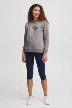 OXMO Sweatshirts Sweatshirt Pullover Coleen Frauen Graumeliert -OXMO Verkaufs-Shop d93cb992d82642c7c49dfbbcfefc6fac