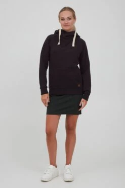 OXMO Hoodies Hoodie Julia Pile Frauen Schwarz -OXMO Verkaufs-Shop dbc0099a3faf81a3b15dab09df5a6dfd