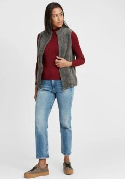 OXMO Westen Weste Theri Frauen Grau -OXMO Verkaufs-Shop dc099e49656a86047f3600f5344c1eba