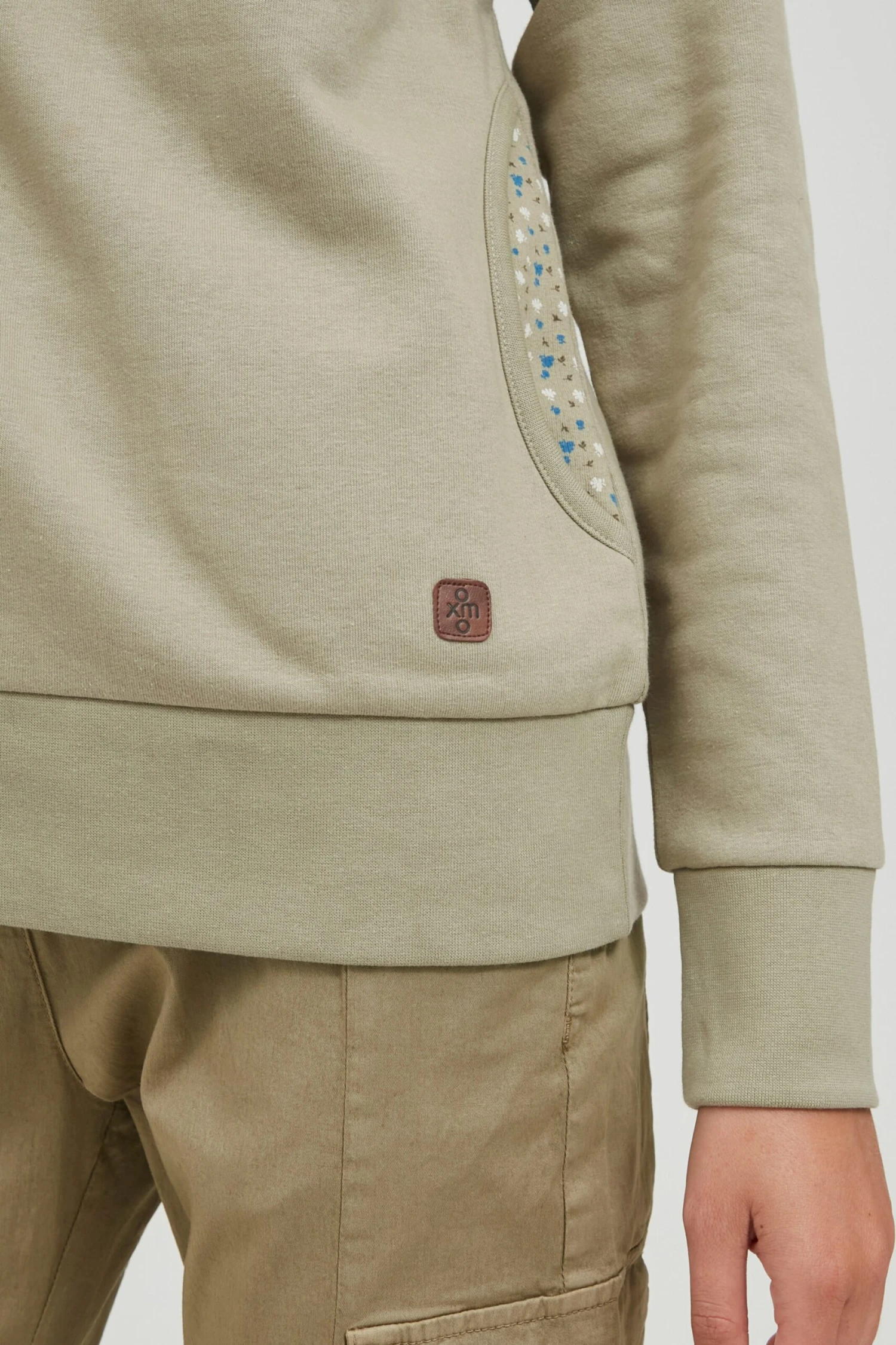 OXMO Rollkragenpullover Kapuzenpullover UDINE Frauen Grün 6 OXMO Rollkragenpullover Kapuzenpullover UDINE Frauen Grün – Bild 6