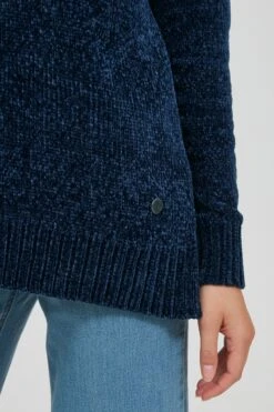 OXMO Feinstrickpullover Pullover Elvina Frauen Dunkelblau -OXMO Verkaufs-Shop ddcb4ecb87949cd2ae5e378acfe24c09