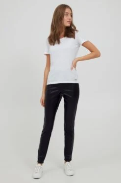 OXMO Leggings Slimfit Lederimitathose PAULINE Frauen Schwarz -OXMO Verkaufs-Shop df51f869d91423bcf787d8442c3c5de6