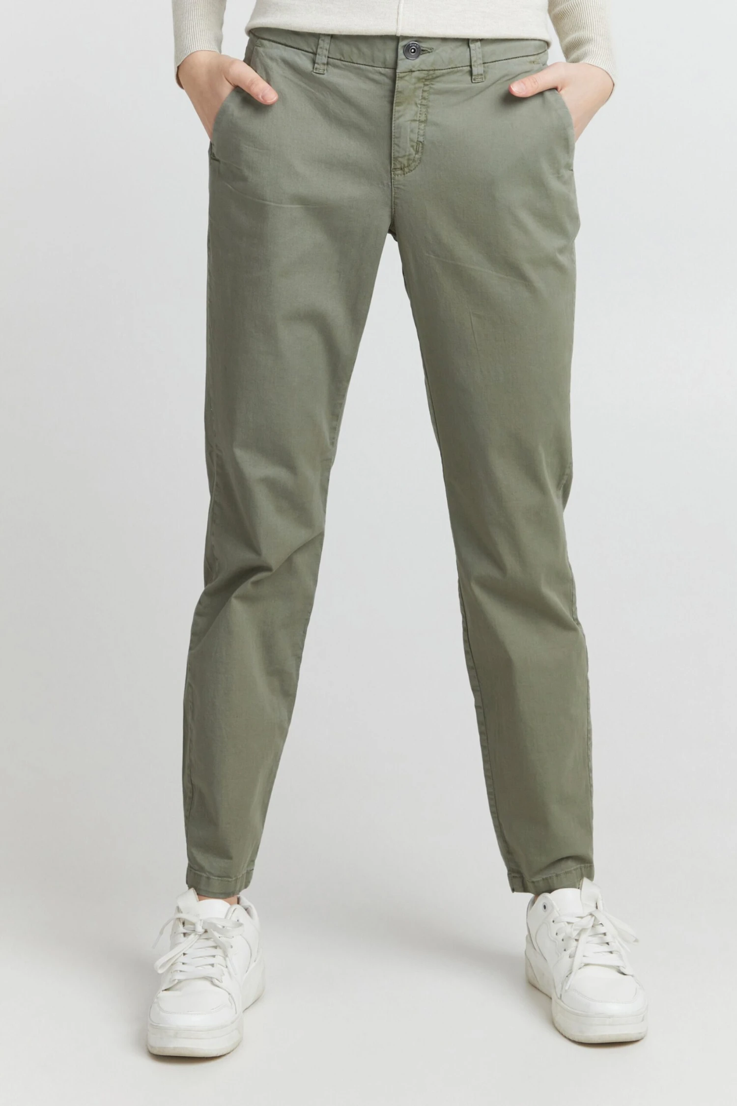 OXMO Chinos Loosefit Chinohose CHILLI Frauen Grün 2 OXMO Chinos Loosefit Chinohose CHILLI Frauen Grün – Bild 2