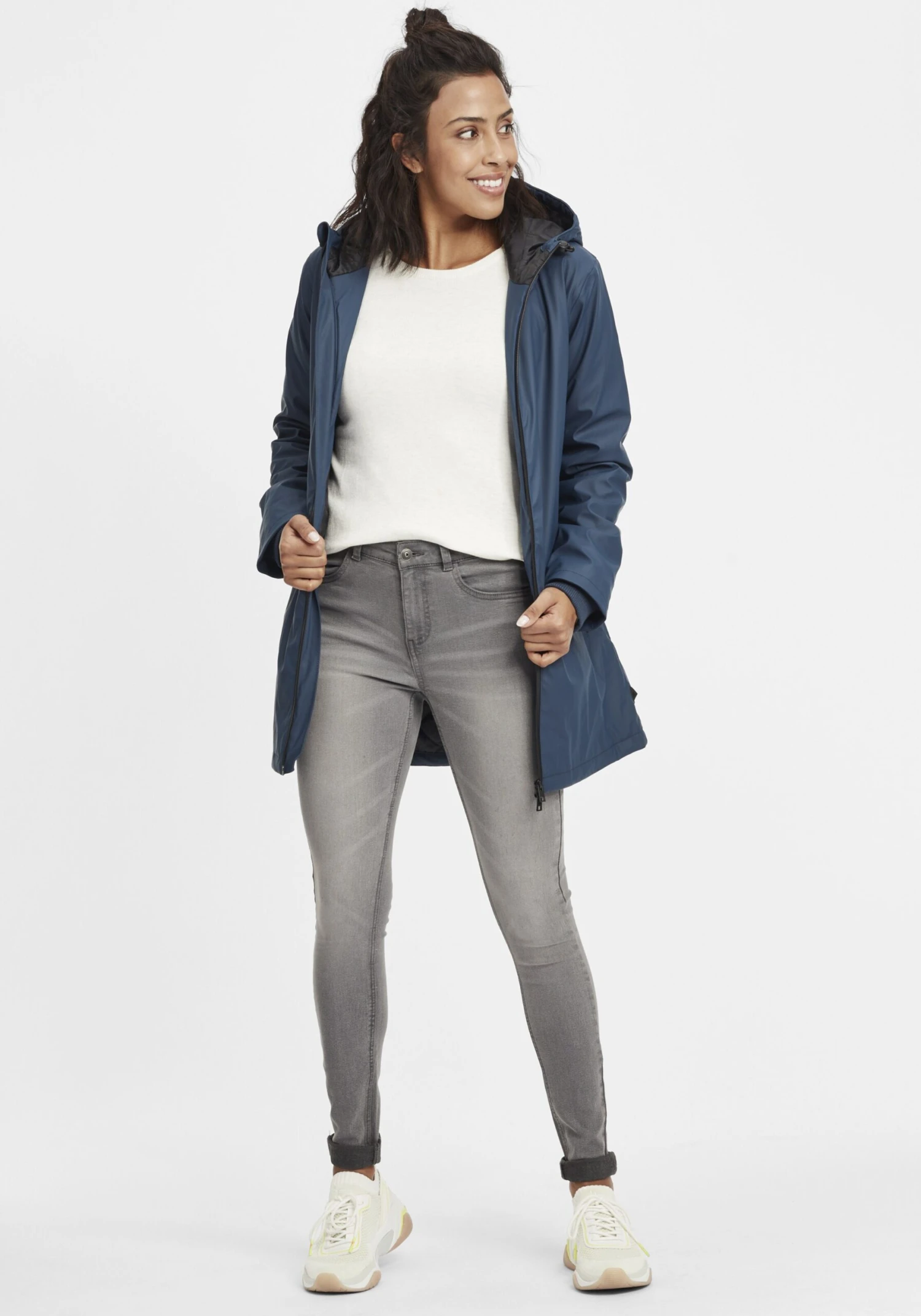 OXMO Übergangsjacken Regenjacke Janina Frauen Blau 3 OXMO Übergangsjacken Regenjacke Janina Frauen Blau – Bild 3