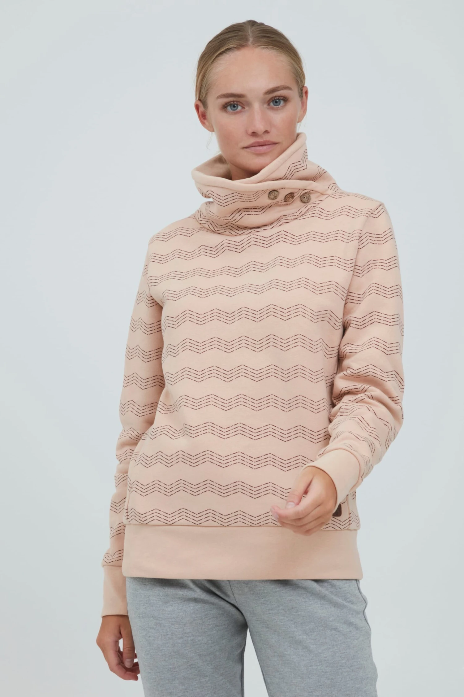 OXMO Sweatshirts Sweatshirt VERNITA Frauen Rosa 2 OXMO Sweatshirts Sweatshirt VERNITA Frauen Rosa – Bild 2