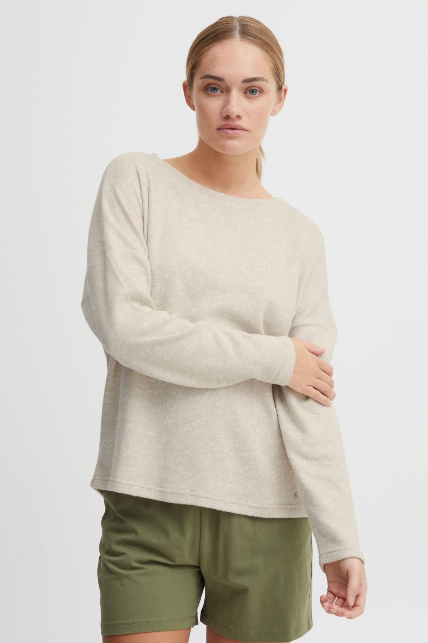 OXMO Pullover & Strick Pullover Oxsanne Frauen Grau 2 OXMO Pullover & Strick Pullover Oxsanne Frauen Grau – Bild 2