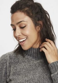 OXMO Feinstrickpullover Pullover Estella Frauen Grau -OXMO Verkaufs-Shop e4f869c068f991b2e69c59c15bc100dc