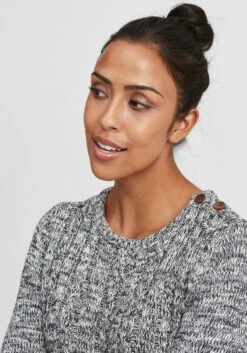 OXMO Feinstrickpullover Strickpullover Phia Frauen Blau -OXMO Verkaufs-Shop e599fdac8d9269e10377dde571373267