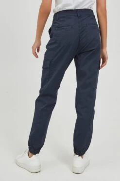 OXMO Cargohosen Tapered Cargohose Frauen Blaumeliert 9 OXMO Cargohosen Tapered Cargohose Frauen Blaumeliert -OXMO Verkaufs-Shop e66a4a087f7349ee1a476d7a5ae42281