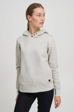 OXMO Pullover Kapuzenpullover Vera Frauen Weiß -OXMO Verkaufs-Shop e6afdd43862382ada348ab8ed5a9d202