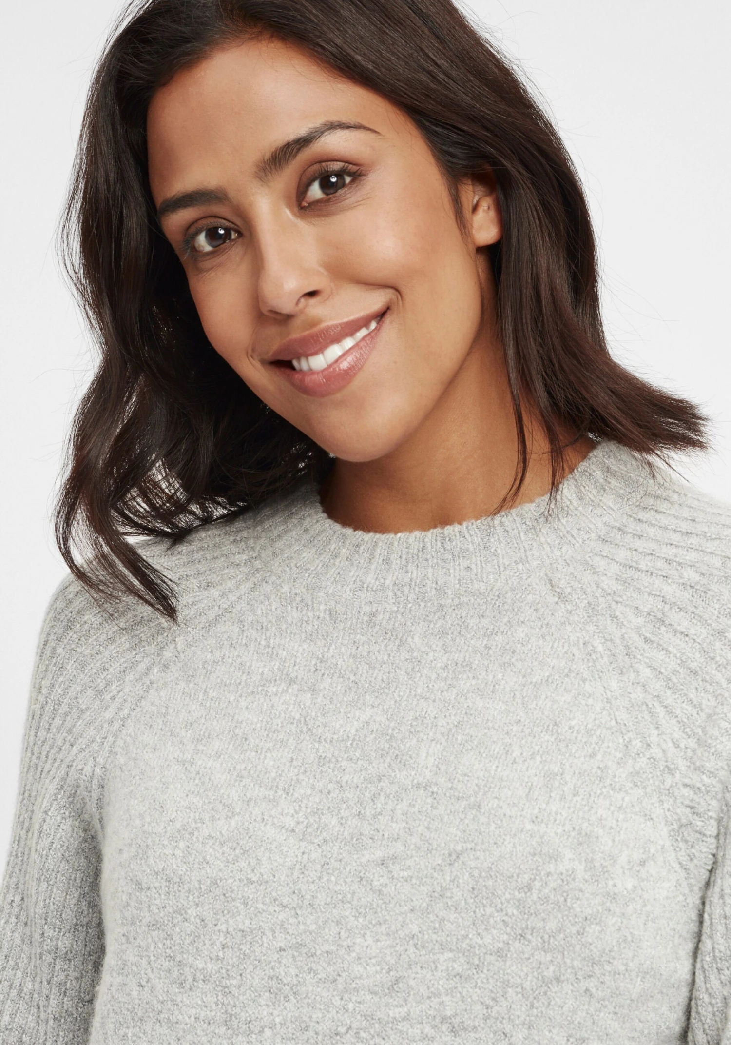 OXMO Pullover & Strick Pullover Gianna Frauen Grau 5 OXMO Pullover & Strick Pullover Gianna Frauen Grau – Bild 5