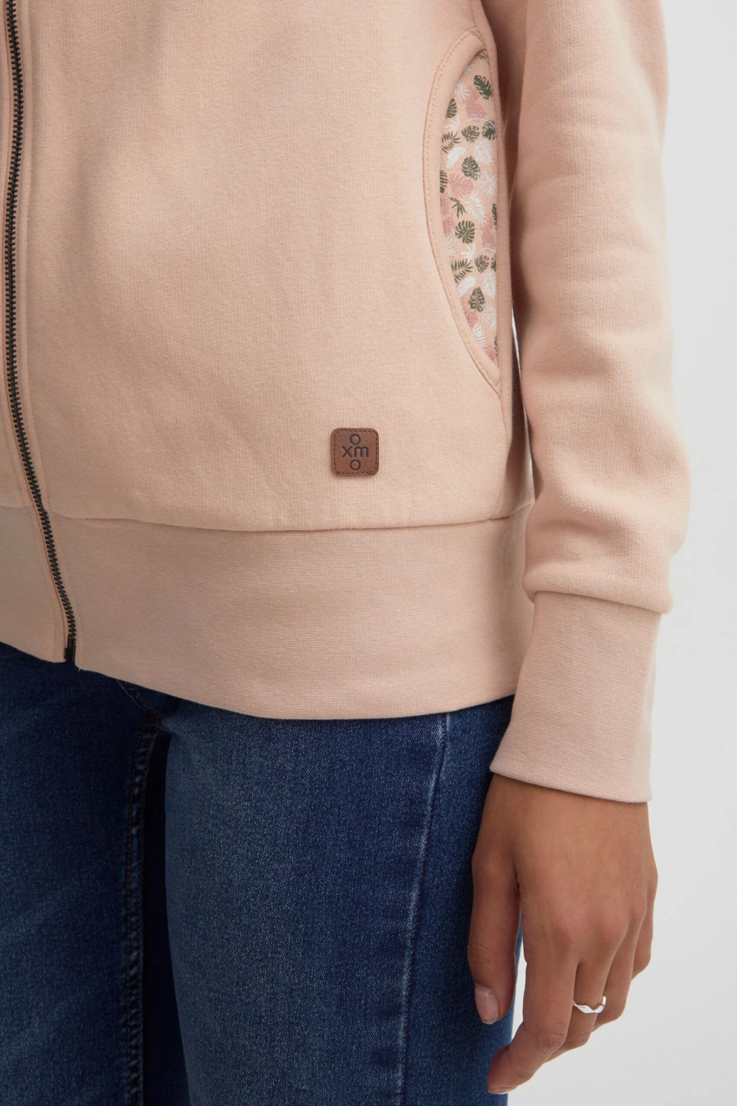 OXMO Sweatjacken Kapuzensweatshirtjacke Frauen Rosa 6 OXMO Sweatjacken Kapuzensweatshirtjacke Frauen Rosa – Bild 6