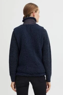 OXMO Westen Plüschweste Oxelinor Frauen Blau -OXMO Verkaufs-Shop e85cd48c1323d085cf89e118ce421a0d