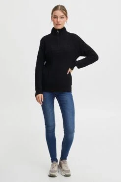 OXMO Rollkragenpullover Pullover Nancy Frauen Schwarz 8 OXMO Rollkragenpullover Pullover Nancy Frauen Schwarz -OXMO Verkaufs-Shop e8bf1e2654bcbc125bb590e552cf38b6