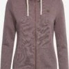 OXMO Sweatjacken Sweatjacke Vicky Frauen Braun