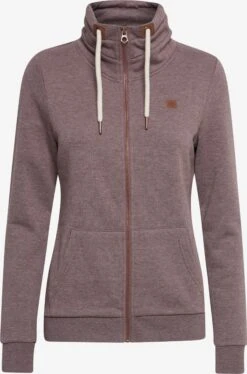 OXMO Sweatjacken Sweatjacke Vicky Frauen Braun