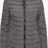 OXMO Winterjacken Steppmantel NELLY Frauen Rauchgrau